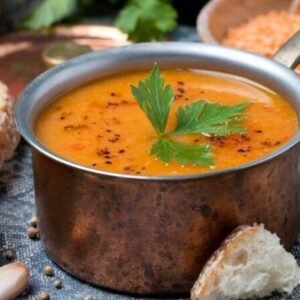 Lęšių ir ryžių sriubos receptas