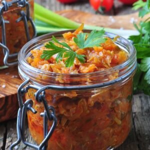 Pernokusių agurkų salotos žiemai