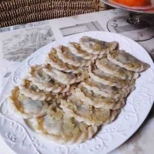 Paruošti virtiniai su miško grybais