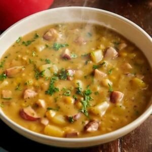 Žirnių sriuba su grybais