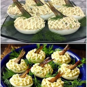 Kiaušiniai įdaryti šprotais