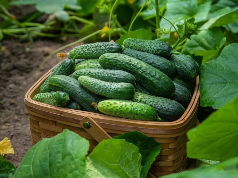 Namuose užauginti agurkai