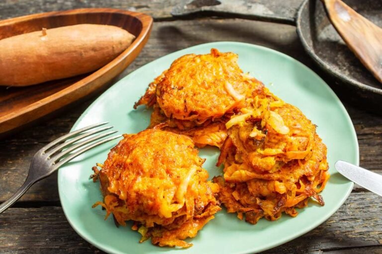 Saldžiųjų bulvių blynai